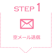 STEP1 空メール送信